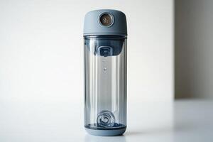 A water bottle with a lid on it photo
