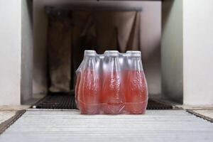Factory of food or beverages, water bottle, food or beverages on warehouse before send product to the customer. Quality control or assurance, Good standard photo