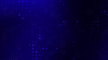 Dark blue digital dots background with glowing and light effects perfect for tech events celebration modern UI design or digital marketing presentation video