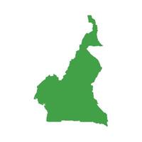 Cameroon Map Boundary vector