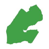 Djibouti Map Boundary vector