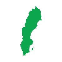 Sweden Map Boundary vector