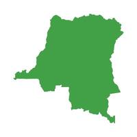 Democratic Republic of the Congo Map Boundary vector