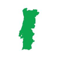 Portugal Map Boundary vector
