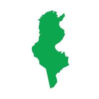 Tunisia Map Boundary vector