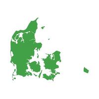 Denmark Map Boundary vector