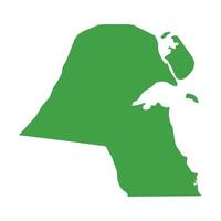 Kuwait Map Boundary vector