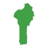 Benin Map Boundary vector