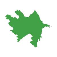 Azerbaijan Map Boundary vector