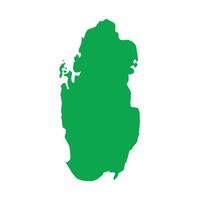 Qatar Map Boundary vector