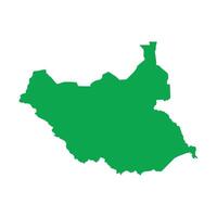 South Sudan Map Boundary vector