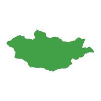 Mongolia Map Boundary vector