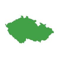 Czechia Map Boundary vector