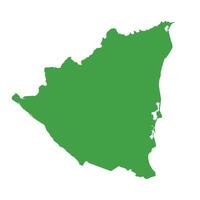 Nicaragua Map Boundary vector