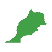 Morocco Map Boundary vector