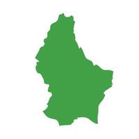 Luxembourg Map Boundary vector
