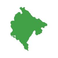 Montenegro Map Boundary vector