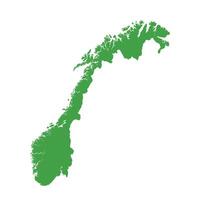 Norway Map Boundary vector