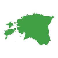 Estonia Map Boundary vector