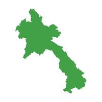Laos Map Boundary vector