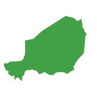 Niger Map Boundary vector