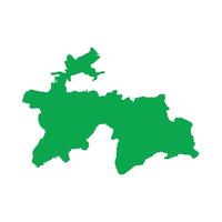 Tajikistan Map Boundary vector