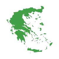 Greece Map Boundary vector
