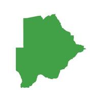 Botswana Map Boundary vector
