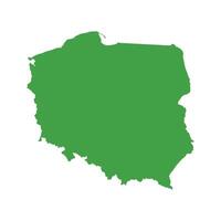 Poland Map Boundary vector