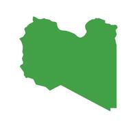 Libya Map Boundary vector