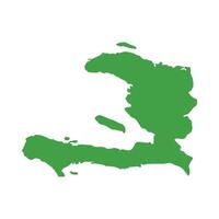 Haiti Map Boundary vector