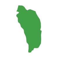 Dominica Map Boundary vector
