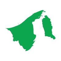 Brunei Map Boundary vector