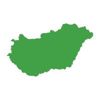 Hungary Map Boundary vector
