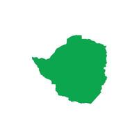 Zimbabwe Map Boundary vector