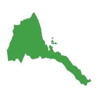 Eritrea Map Boundary vector