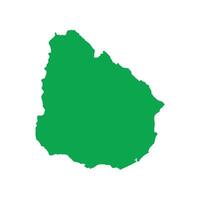 Uruguay Map Boundary vector