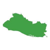 El Salvador Map Boundary vector