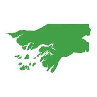 Guinea-Bissau Map Boundary vector