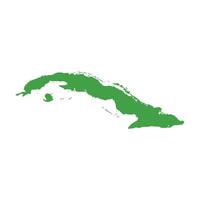 Cuba Map Boundary vector