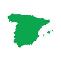Spain Map Boundary vector