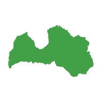 Latvia Map Boundary vector