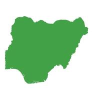 Nigeria Map Boundary vector