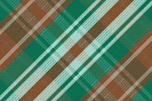 A plaid pattern in green and brown vector
