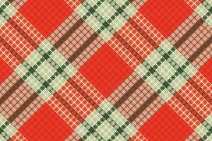 A red and green plaid pattern vector