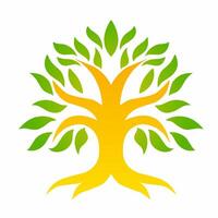 illustration design graphic of symbols logo abstract tree with tribal style. suitable for elements design vector