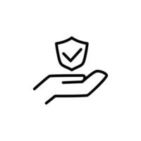 savety outline icon symbol design good for web or mobile app vector