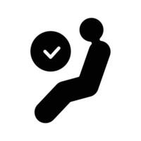 airbag solid icon symbol design good for web or mobile app vector
