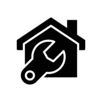 home repair solid icon symbol design good for web or mobile app vector