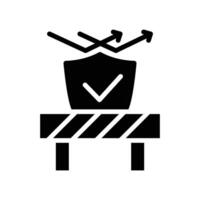 barrier solid icon design good for web or mobile app vector